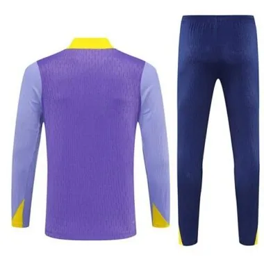 25-26 Atletico Madrid Purple Training Kits Long Football Tracksuits