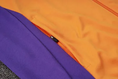 24-25 Real Madrid Orange&amp;Blue Football Tracksuit Long Jacket Suits