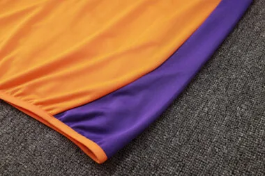 24-25 Real Madrid Orange&amp;Blue Football Tracksuit Long Jacket Suits