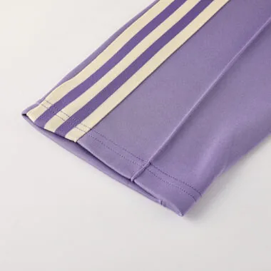24-25 Real Madrid Beige&amp;Purple Football Tracksuit Long Jacket Suits