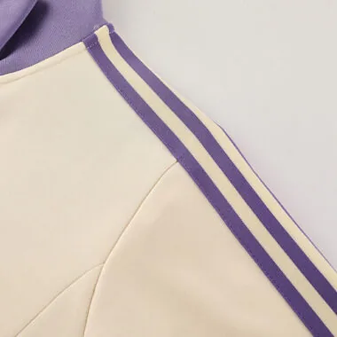 24-25 Real Madrid Beige&amp;Purple Football Tracksuit Long Jacket Suits