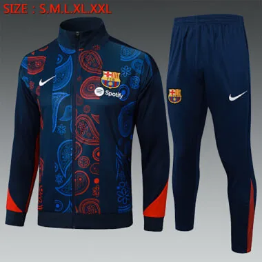 24-25 Barcelona Pre-Match Football Tracksuit Long Jacket Suits