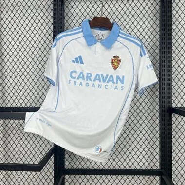 25-26 Zaragoza Home Kit Soccer T-Shirt AAAAJersey Supply Yupoo