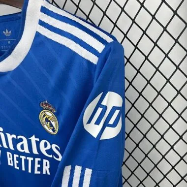 25-26 Real Madrid Second Away Long Sleeves Kit Soccer T-Shirt