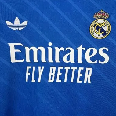 25-26 Real Madrid Second Away Long Sleeves Kit Soccer T-Shirt