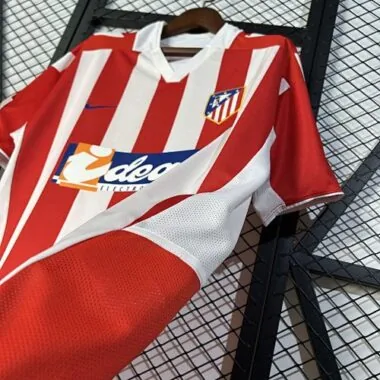 02-03 Atletico Madrid Home Retro Kit Vintage Shirt Soccer