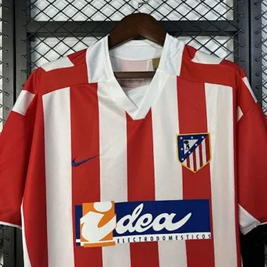 02-03 Atletico Madrid Home Retro Kit Vintage Shirt Soccer