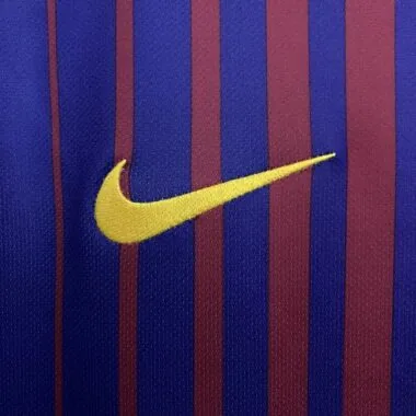 17-18 Barcelona Home Retro Long Sleeve Kit Vintage Shirt