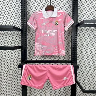 23-24 Real Madrid Pink Dragon Special Edition Kid Kits Youth Apparels AAAAJersey Wholesale Yupoo