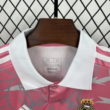 23-24 Real Madrid Pink Dragon Special Edition Kid Kits Youth Apparels