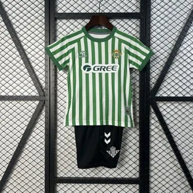 24-25 Real Betis Conference League Final Kid Kits Youth Apparels AAAAJersey Wholesale Yupoo