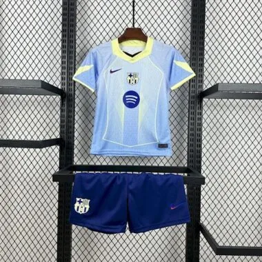 25-26 Barcelona Blue Special Edition Kid Kits Youth Apparels Soccer AAAAJersey Yupoo