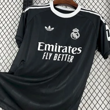25-26 Real Madrid Black Training Kit Soccer