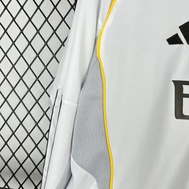 25-26 Real Madrid Home White Long sleeves Kit Soccer