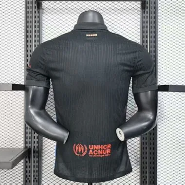 24-25 Barcelona Away Black Kit Player Version Soccer