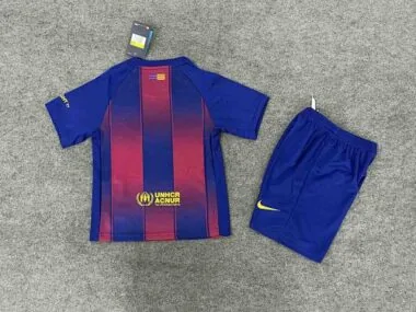 25-26 Barcelona Home Kids Kit Soccer