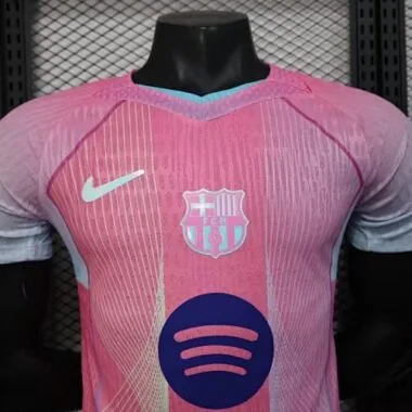 25-26 Barcelona Pink kit Special Edition Player Version Soccer