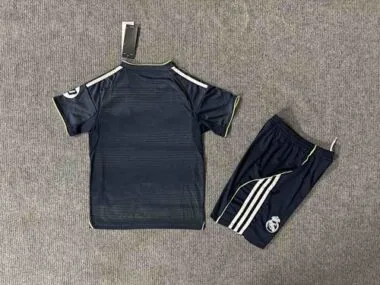25-26 Real Madrid Away Kids Kit Soccer