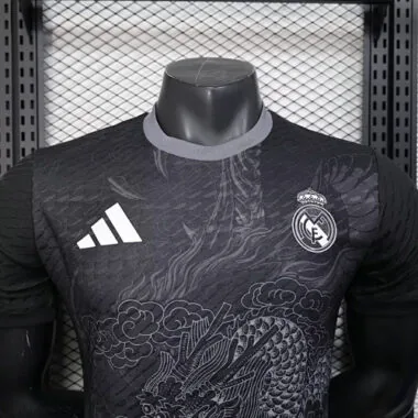 25-26 Real Madrid Black Dragon Pattern Special Edition Player Version Soccer AAAAJersey Yupoo
