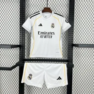 25-26 Real Madrid Home Kids Kit Soccer AAAAJersey Yupoo