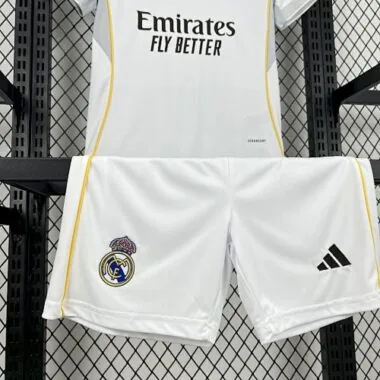 25-26 Real Madrid Home Kids Kit Soccer