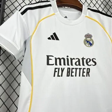 25-26 Real Madrid Home Kids Kit Soccer