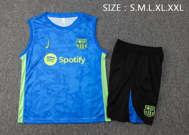 24-25 Barcelona Blue Vest Kit Soccer