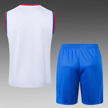24-25 Barcelona White Vest Kit Soccer