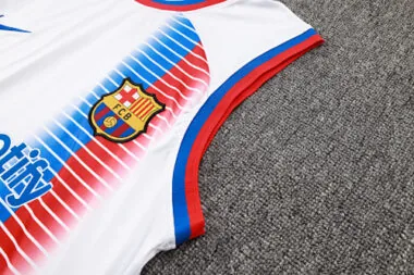 24-25 Barcelona White Vest Kit Soccer