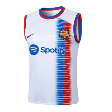 24-25 Barcelona White Vest Kit Soccer
