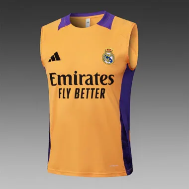 24-25 Real Madrid Yellow Vest Kit Soccer