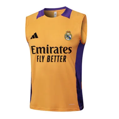 24-25 Real Madrid Yellow Vest Kit Soccer