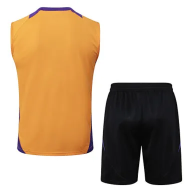 24-25 Real Madrid Yellow Vest Kit Soccer