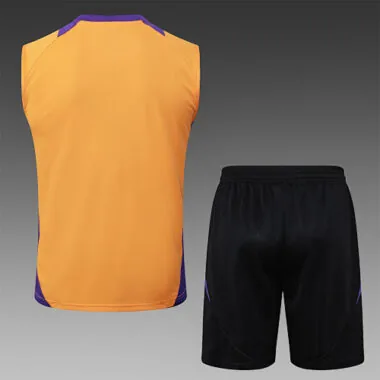 24-25 Real Madrid Yellow Vest Kit Soccer