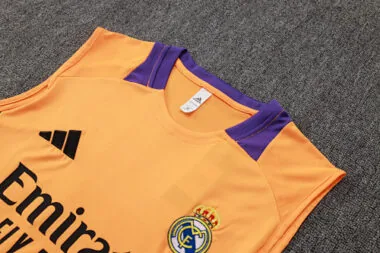 24-25 Real Madrid Yellow Vest Kit Soccer