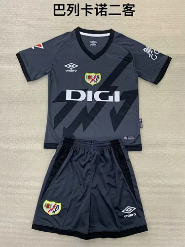 24-25 Rayo Vallecano Third Kids Kit Soccer AAAAJersey
