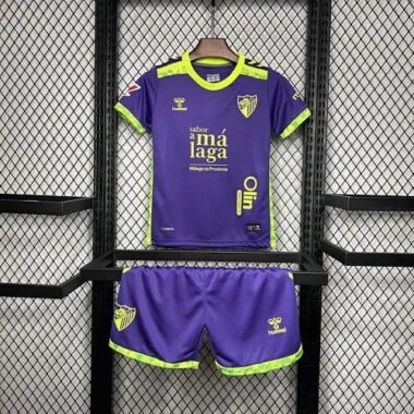 24-25 Malaga Away Kid Kits Youth Apparels Football AAAAJersey Yupoo