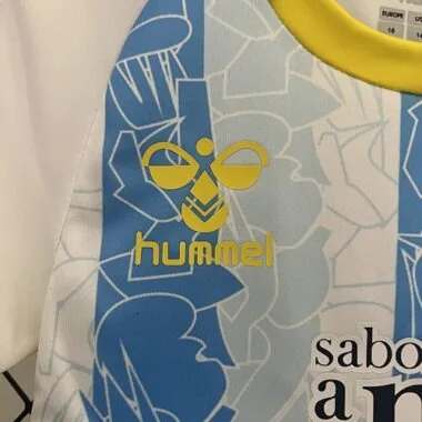 24-25 Malaga Home Kid Kits Youth Apparels Football