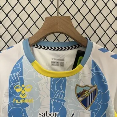 24-25 Malaga Home Kid Kits Youth Apparels Football