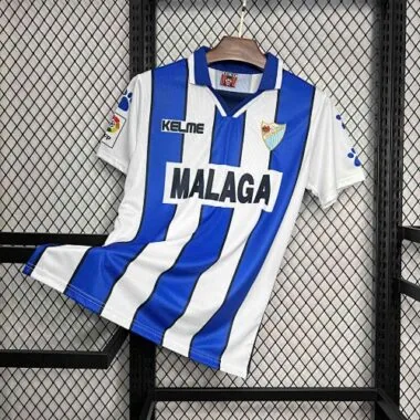 97-98 Malaga Home Retro Kit Vintage Shirt Football