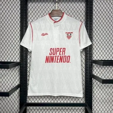 91-92 Sevilla Home Retro Kit Vintage Shirt Soccer AAAAJersey Yupoo