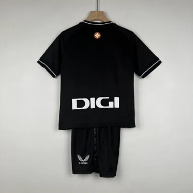 23-24 Kids Goalkeeper Athletic Bilbao Black size 16-28 Soccer Jerseys