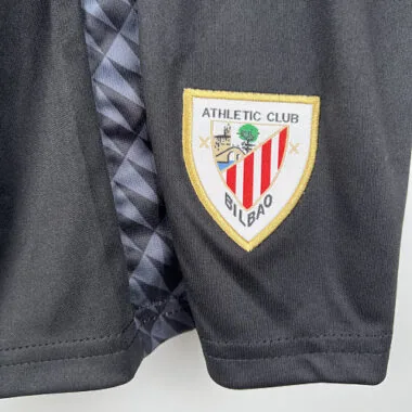 23-24 Kids Goalkeeper Athletic Bilbao Black size 16-28 Soccer Jerseys