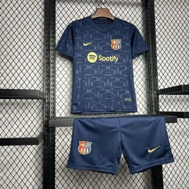 24-25 Barcelona 125th Anniversary Edition Kid Kits Youth Apparels Football