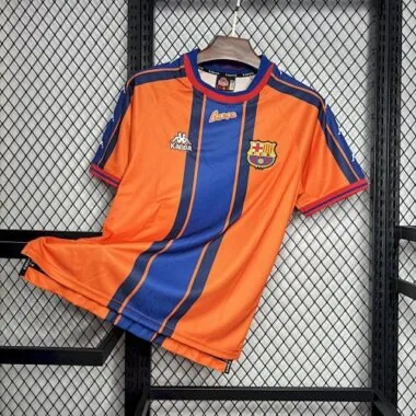 97-98 Barcelona Away Retro Kit Vintage Shirt Soccer AAAAJersey Yupoo
