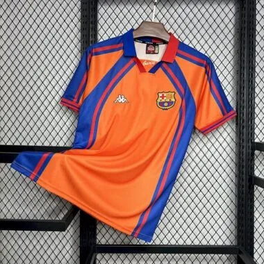 98-99 Barcelona Away Retro Kit Vintage Shirt Soccer