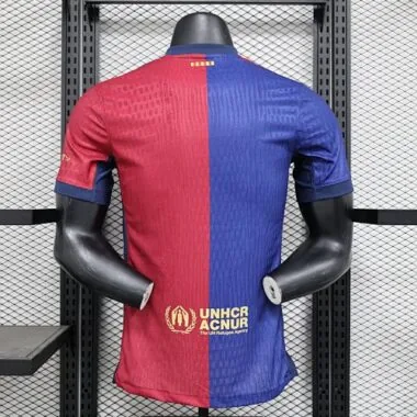 24-25 Barcelona Home Kit Without Sponsor Text Player Version Shirt Sport