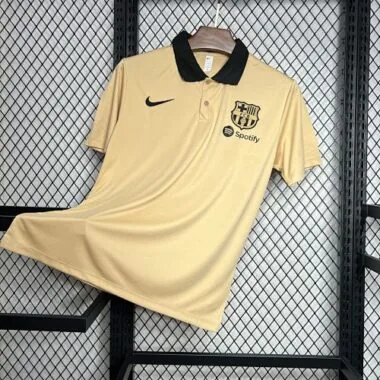 24-25 Barcelona Yellow POLO Shirt Sport