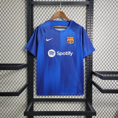 23-24 Barcelona training Blue S-XXL Cheap Soccer Jerseys