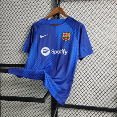 23-24 Barcelona training Blue S-XXL Cheap Soccer Jerseys